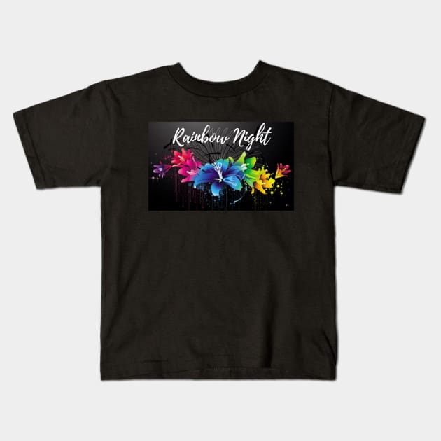 Rainbow Night Kids T-Shirt by Kachanan@BoonyaShop